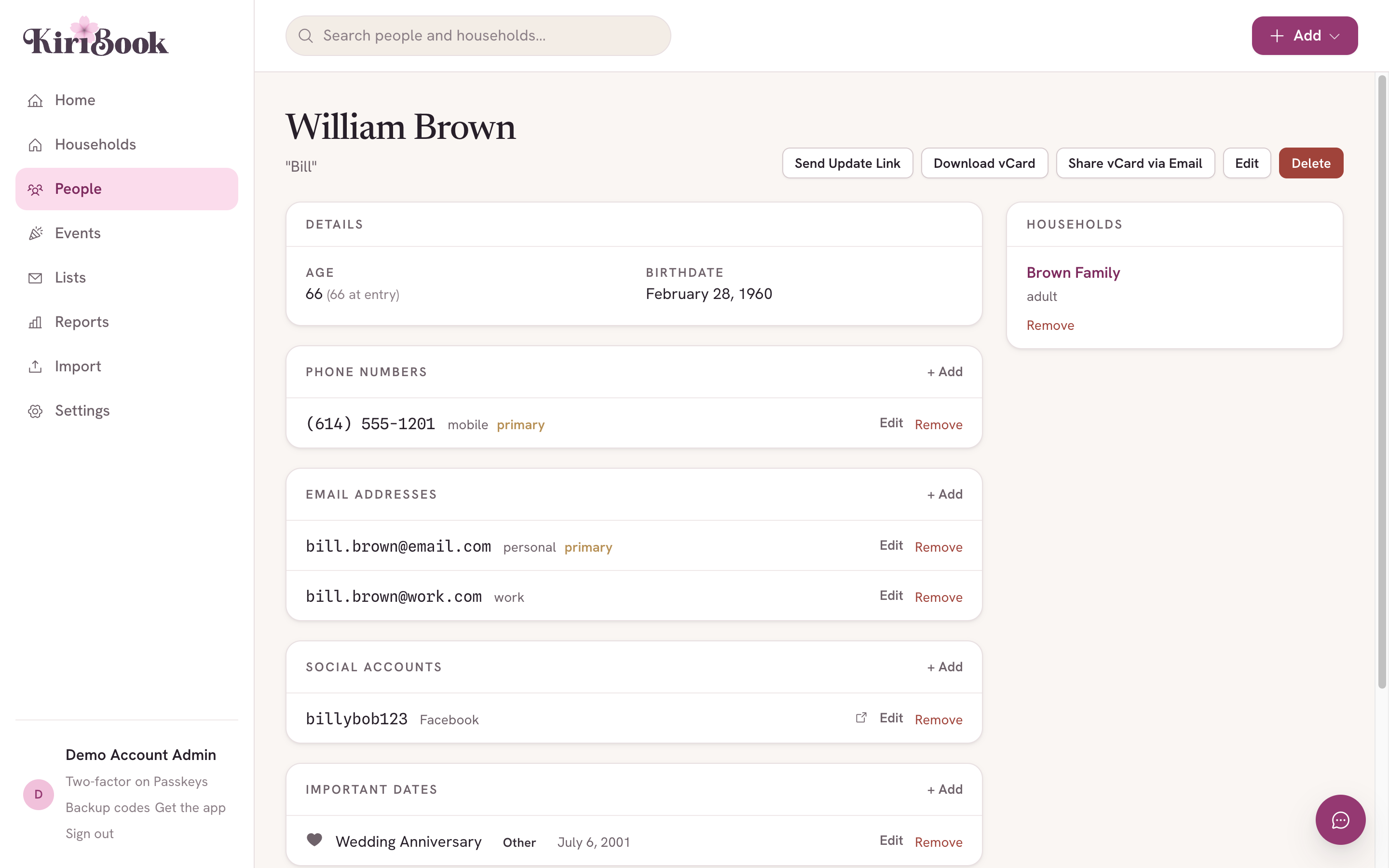 How to Organize Contact Info
